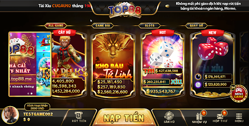 Giao diện Top88