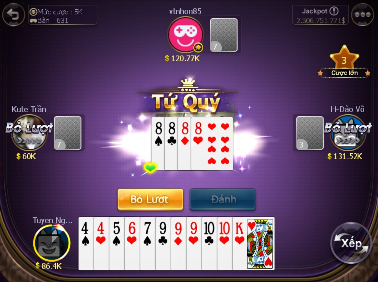 chơi tiến lên miền nam tại cổng game bài top88