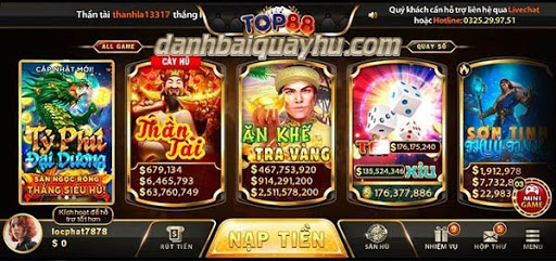 chơi game nổ hũ tại top88